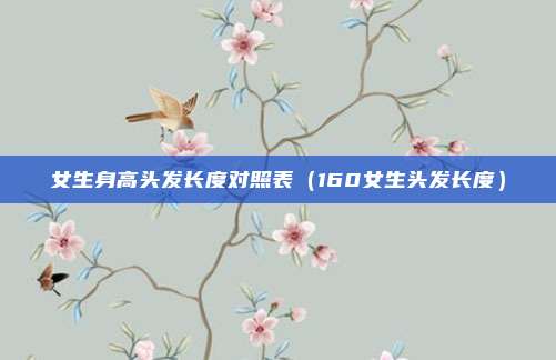 女生身高头发长度对照表（160女生头发长度）