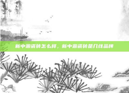 新中源瓷砖怎么样,新中源瓷砖是几线品牌