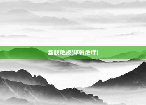 塑胶地板(环氧地坪)