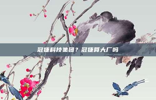 冠捷科技集团？冠捷算大厂吗