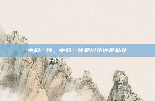 中科三环,中科三环是国企还是私企