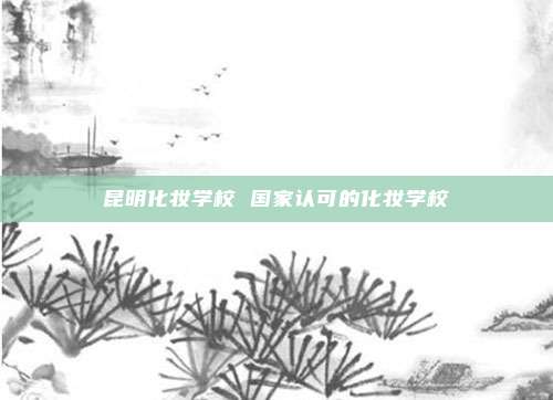 昆明化妆学校 国家认可的化妆学校