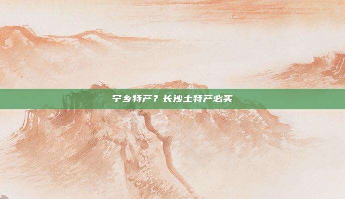 宁乡特产?长沙土特产必买