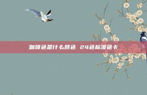 咖啡色是什么颜色 24色标准色卡