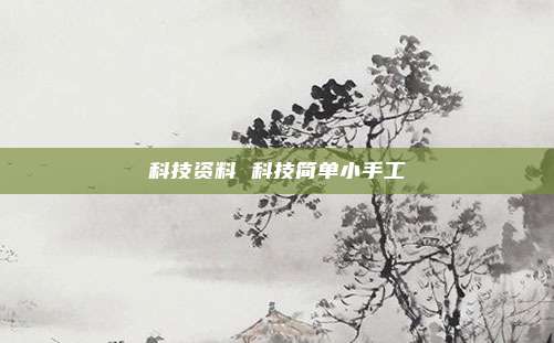科技资料 科技简单小手工