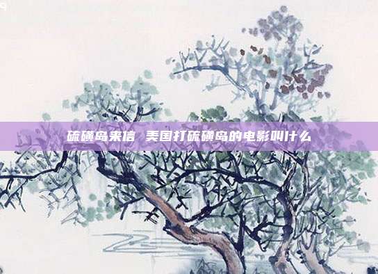 硫磺岛来信 美国打硫磺岛的电影叫什么