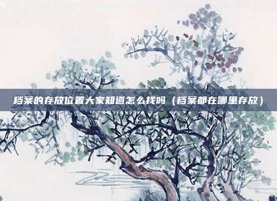 档案的存放位置大家知道怎么找吗（档案都在哪里存放）