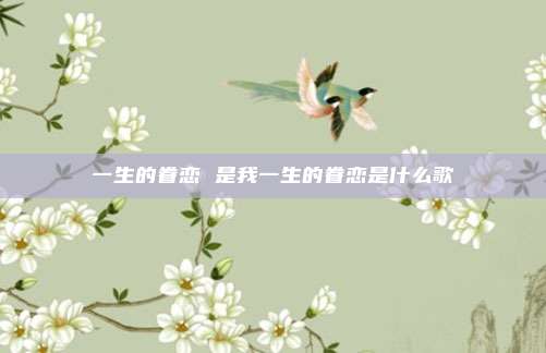 一生的眷恋 是我一生的眷恋是什么歌