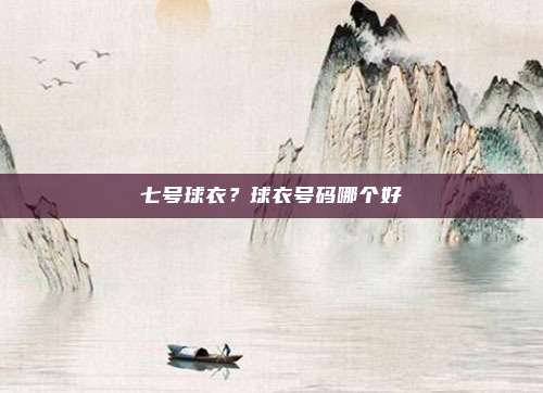 七号球衣?球衣号码哪个好