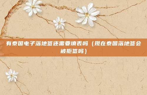 有泰国电子落地签还需要填表吗（现在泰国落地签会被拒签吗）
