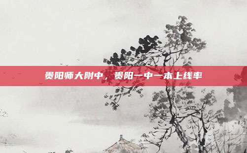 贵阳师大附中，贵阳一中一本上线率