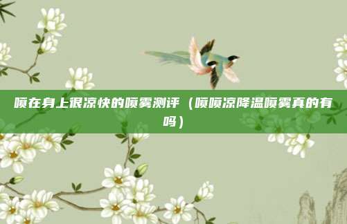 喷在身上很凉快的喷雾测评(喷喷凉降温喷雾真的有吗)