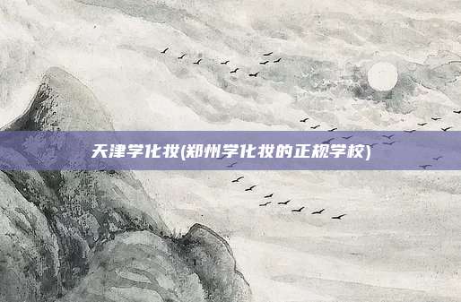 天津学化妆(郑州学化妆的正规学校)