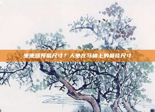 坐便器预留尺寸？人坐在马桶上的最佳尺寸