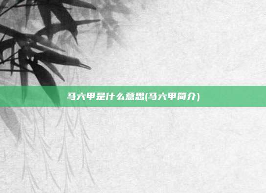 马六甲是什么意思(马六甲简介)