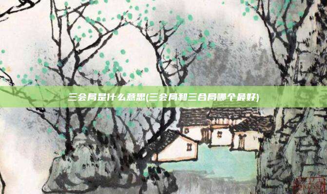 三会局是什么意思(三会局和三合局哪个最好)