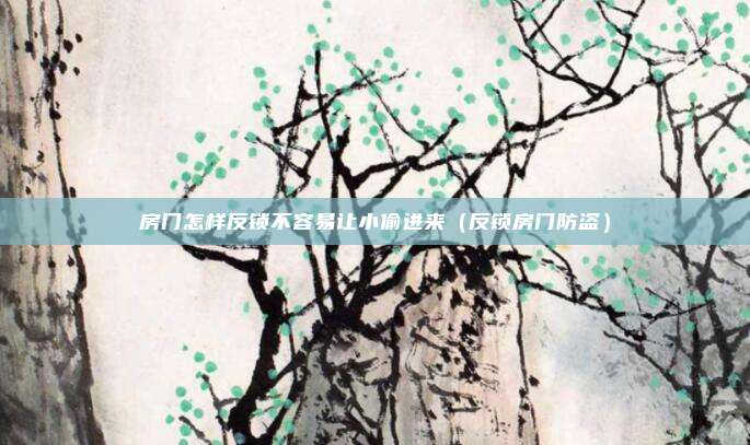 房门怎样反锁不容易让小偷进来（反锁房门防盗）