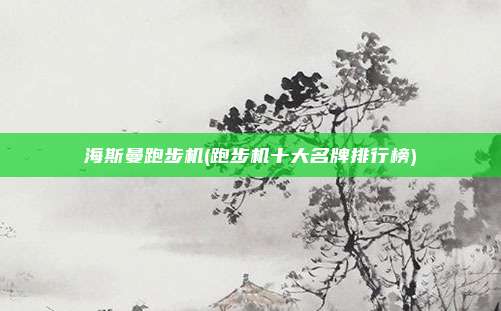 海斯曼跑步机(跑步机十大名牌排行榜)