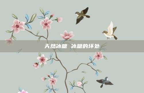 天然冰糖 冰糖的坏处