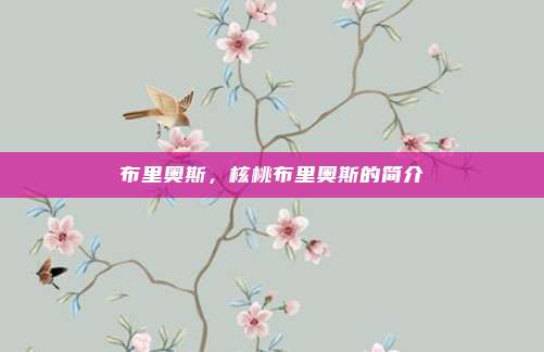 布里奥斯，核桃布里奥斯的简介