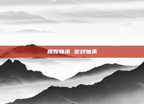 橡胶轴承 密封轴承