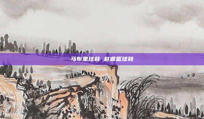 马布里球鞋 赵睿篮球鞋