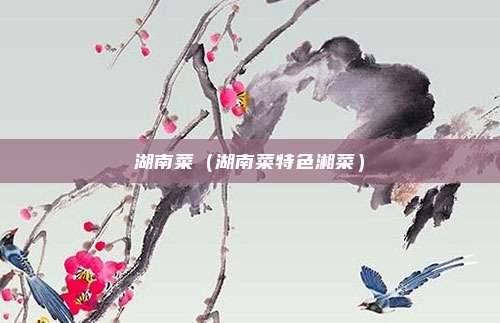湖南菜（湖南菜特色湘菜）