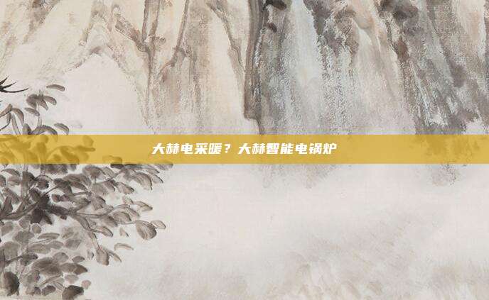 大赫电采暖？大赫智能电锅炉