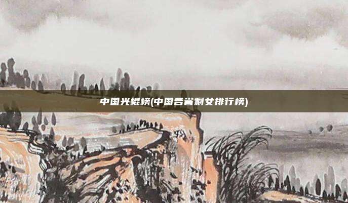 中国光棍榜(中国各省剩女排行榜)