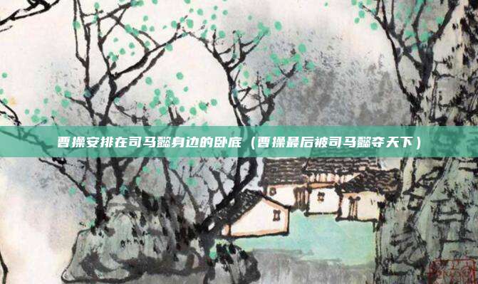 曹操安排在司马懿身边的卧底（曹操最后被司马懿夺天下）