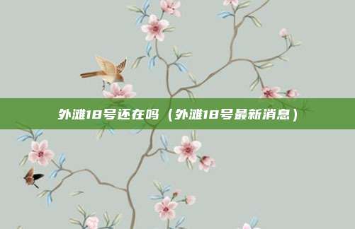 外滩18号还在吗（外滩18号最新消息）