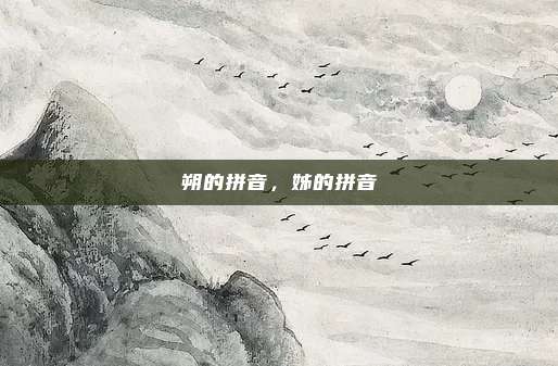 朔的拼音,姊的拼音