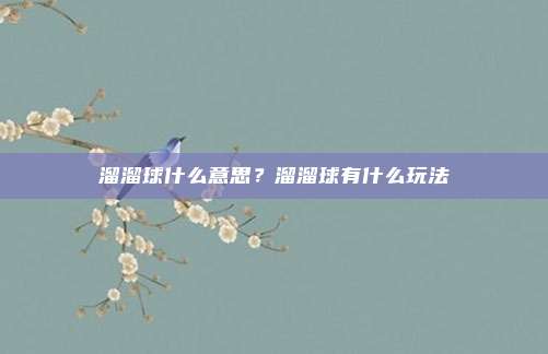 溜溜球什么意思？溜溜球有什么玩法