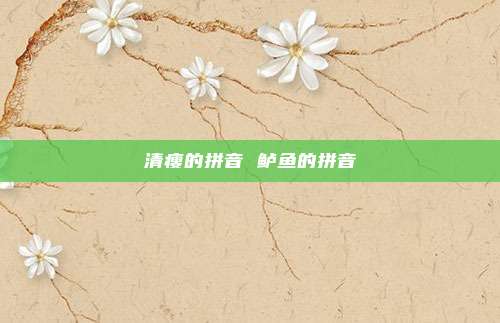 清瘦的拼音 鲈鱼的拼音