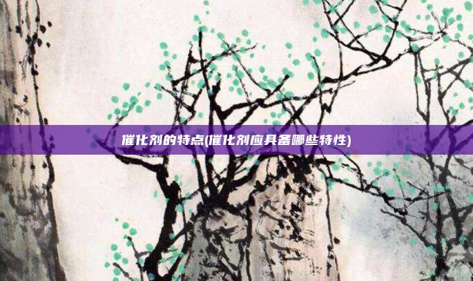催化剂的特点(催化剂应具备哪些特性)