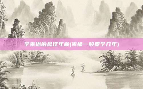 学素描的最佳年龄(素描一般要学几年)