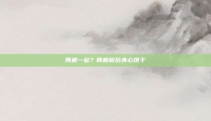 两根一起？两根前后夹心饼干