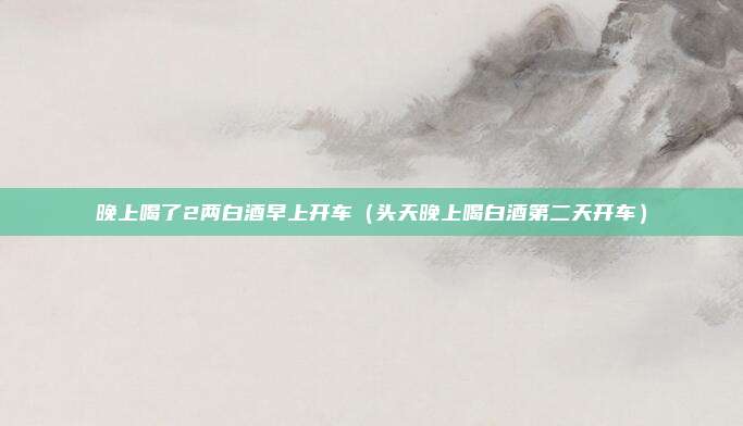 晚上喝了2两白酒早上开车（头天晚上喝白酒第二天开车）