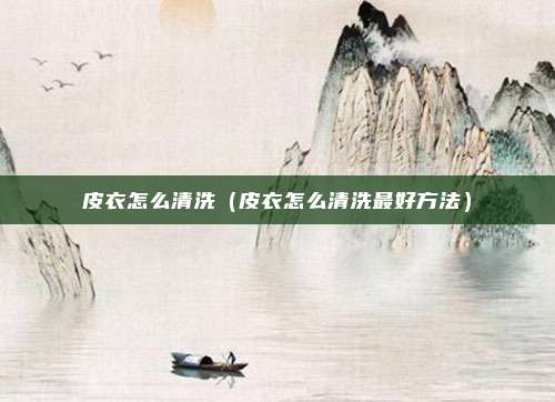 皮衣怎么清洗（皮衣怎么清洗最好方法）