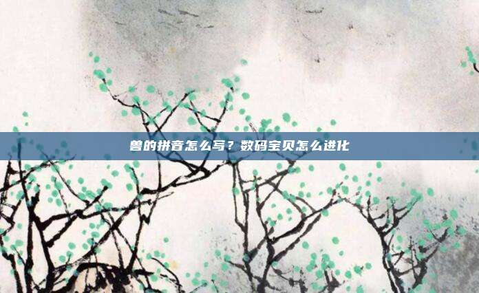 兽的拼音怎么写？数码宝贝怎么进化
