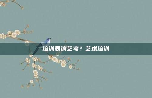 培训表演艺考？艺术培训