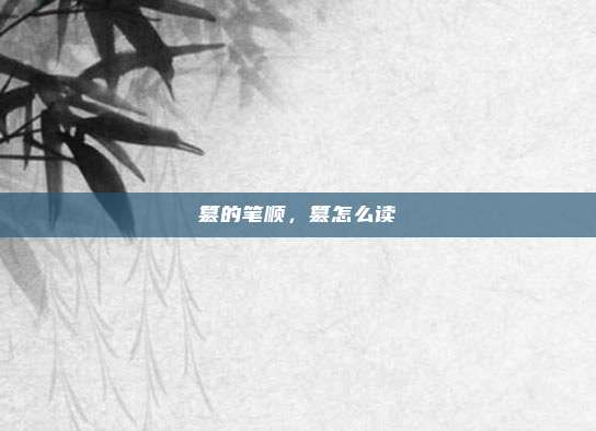 篡的笔顺，篡怎么读