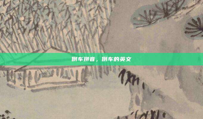 倒车拼音，倒车的英文