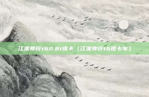 江淮帅铃t62.8t皮卡（江淮帅铃t6皮卡车）