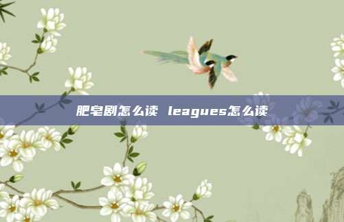 肥皂剧怎么读 leagues怎么读