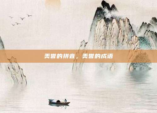 美誉的拼音，美誉的成语