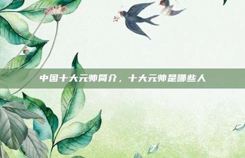中国十大元帅简介，十大元帅是哪些人