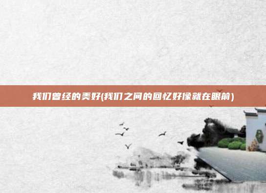 我们曾经的美好(我们之间的回忆好像就在眼前)