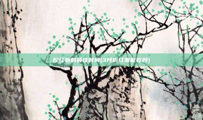 挖红薯的最佳时间(3月份红薯能吃吗)