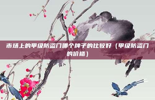市场上的甲级防盗门哪个牌子的比较好（甲级防盗门的价格）